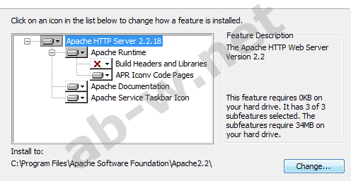 ��� ���������� ��������� ������ apache ��� windows vista, 7. ���� ���������