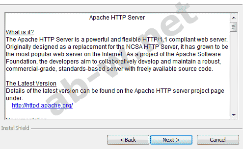��� ���������� ��������� ������ apache ��� windows vista, 7. ������ ���������