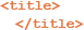 HTML title