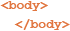 HTML body