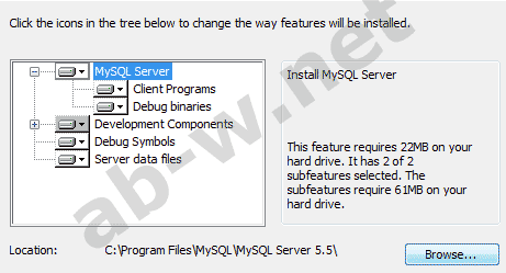 ��� ���������� MySQL ��� windows vista, 7. �������� ���� ���������